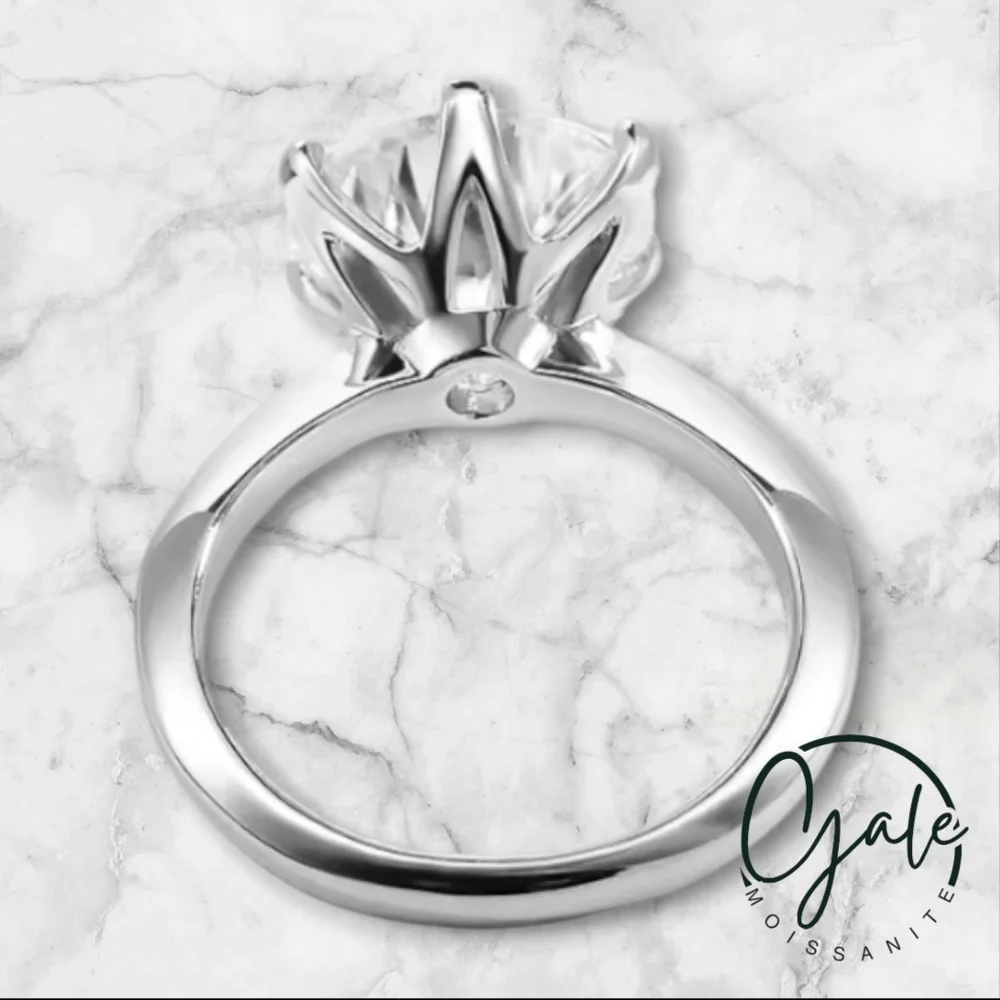 Certified 10 CT Moissanite  Diamond Ring with Lighted Box - Picture 9 of 15